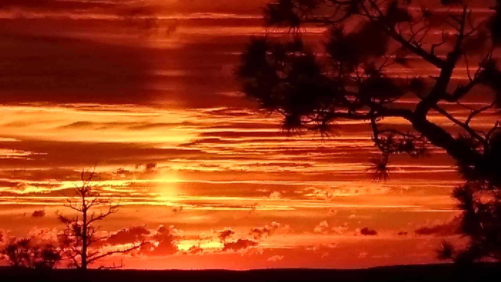 Breathtaking sunset.