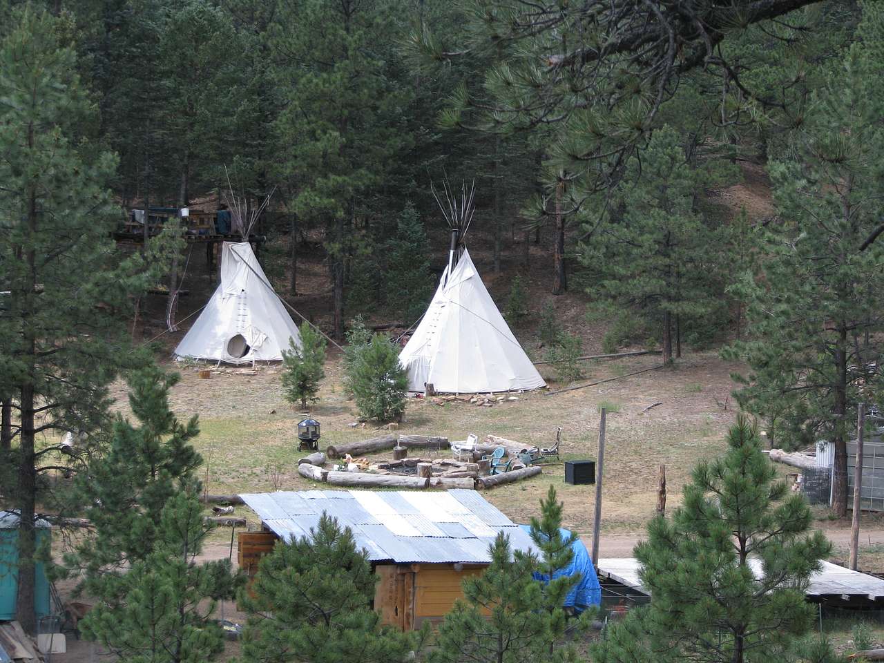 This is our basecamp area of Earth Mtn. It is a playland for adults and for kids with a treehouse and all!