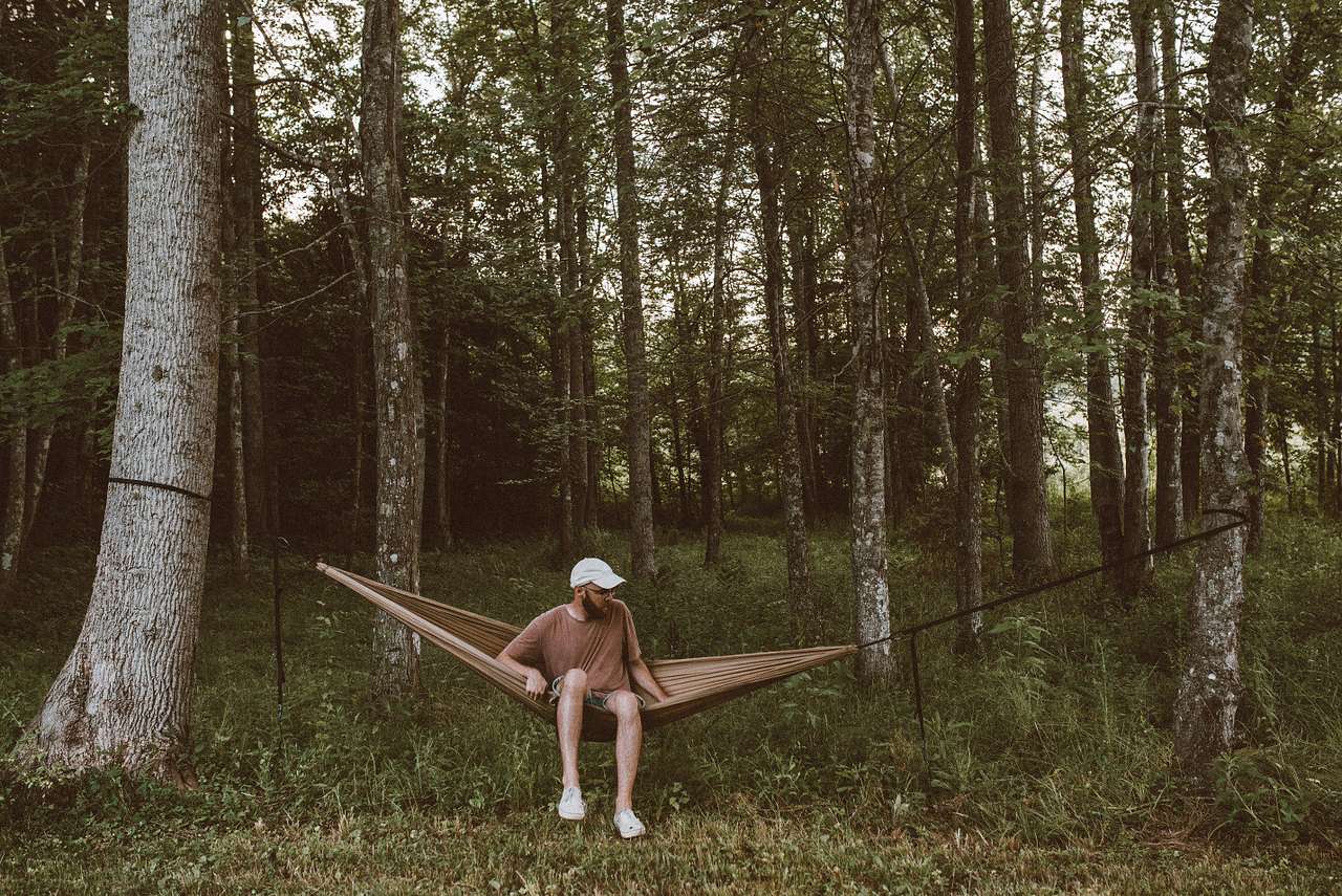 Little grove of trees was a perfect place to set up the hammock.