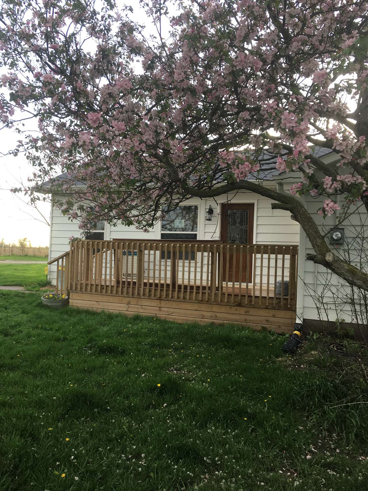 Private entry to cottage. 