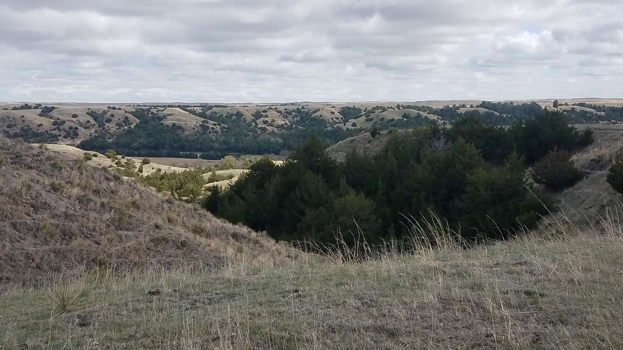 Looking to the south from the campsite, towards the Niobrara river valley