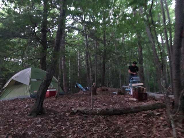 Our spot near the 'pond view' section of Maple Ridge Farm.