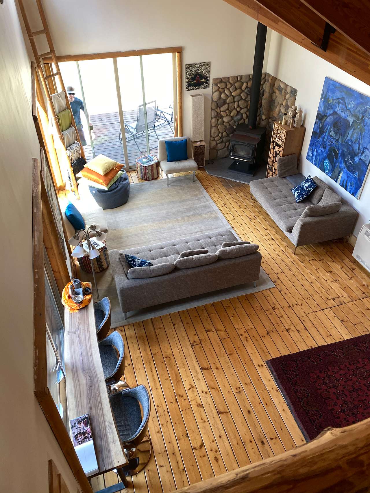 Arial of the living area