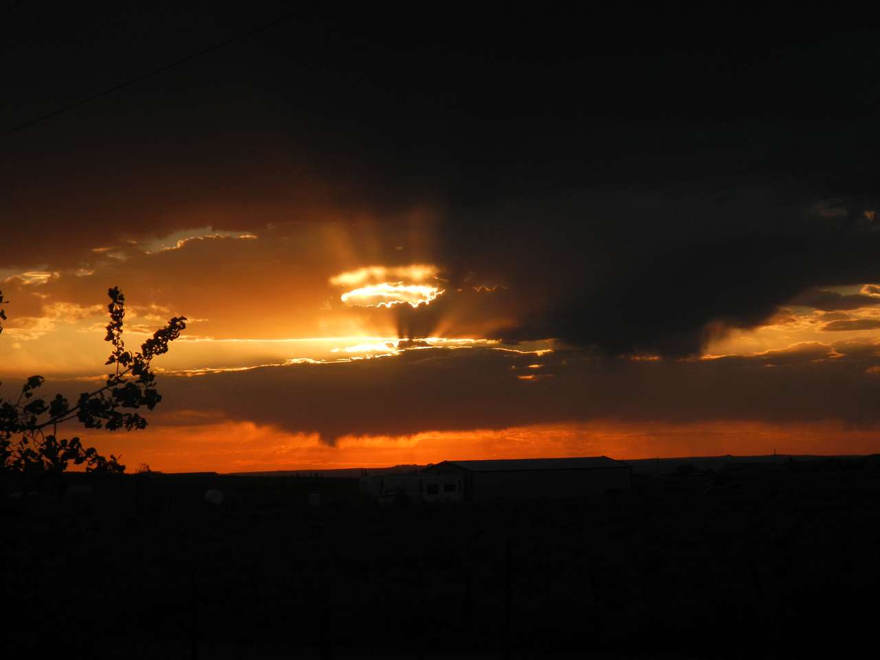 Sunset, July 2020 as seen from the Adventure Haven