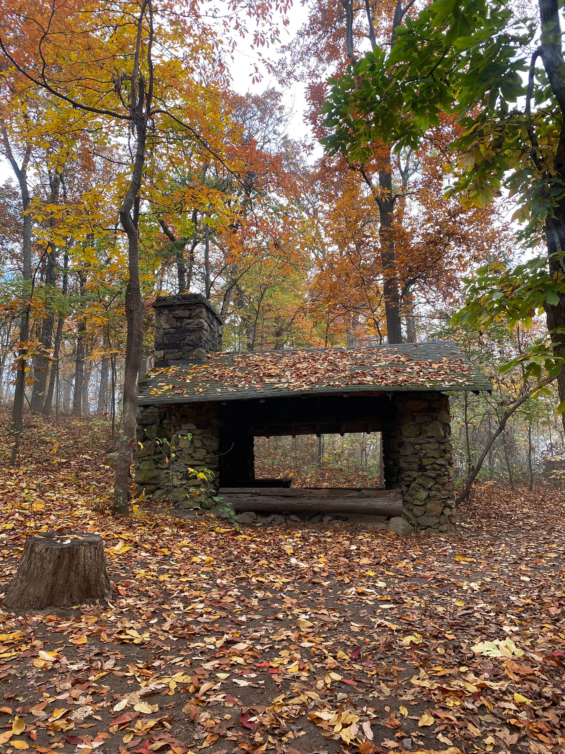 Shelter near the campsites