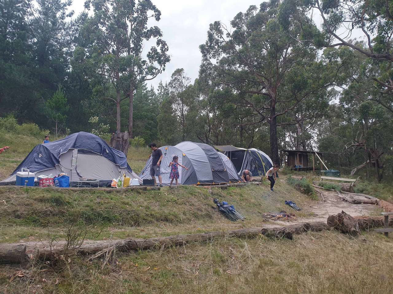 Six person tent with annexe fits to site 1