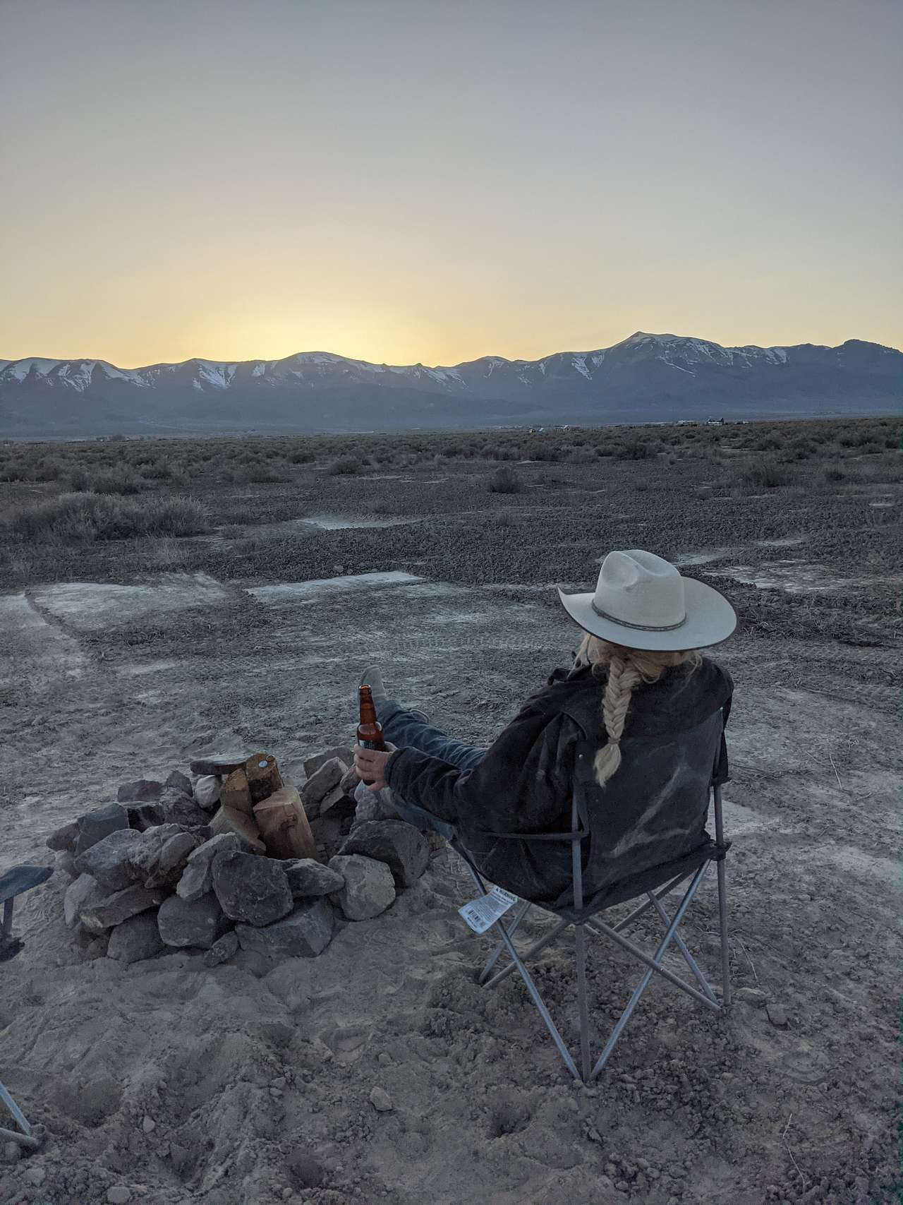 Sunset at the firepit