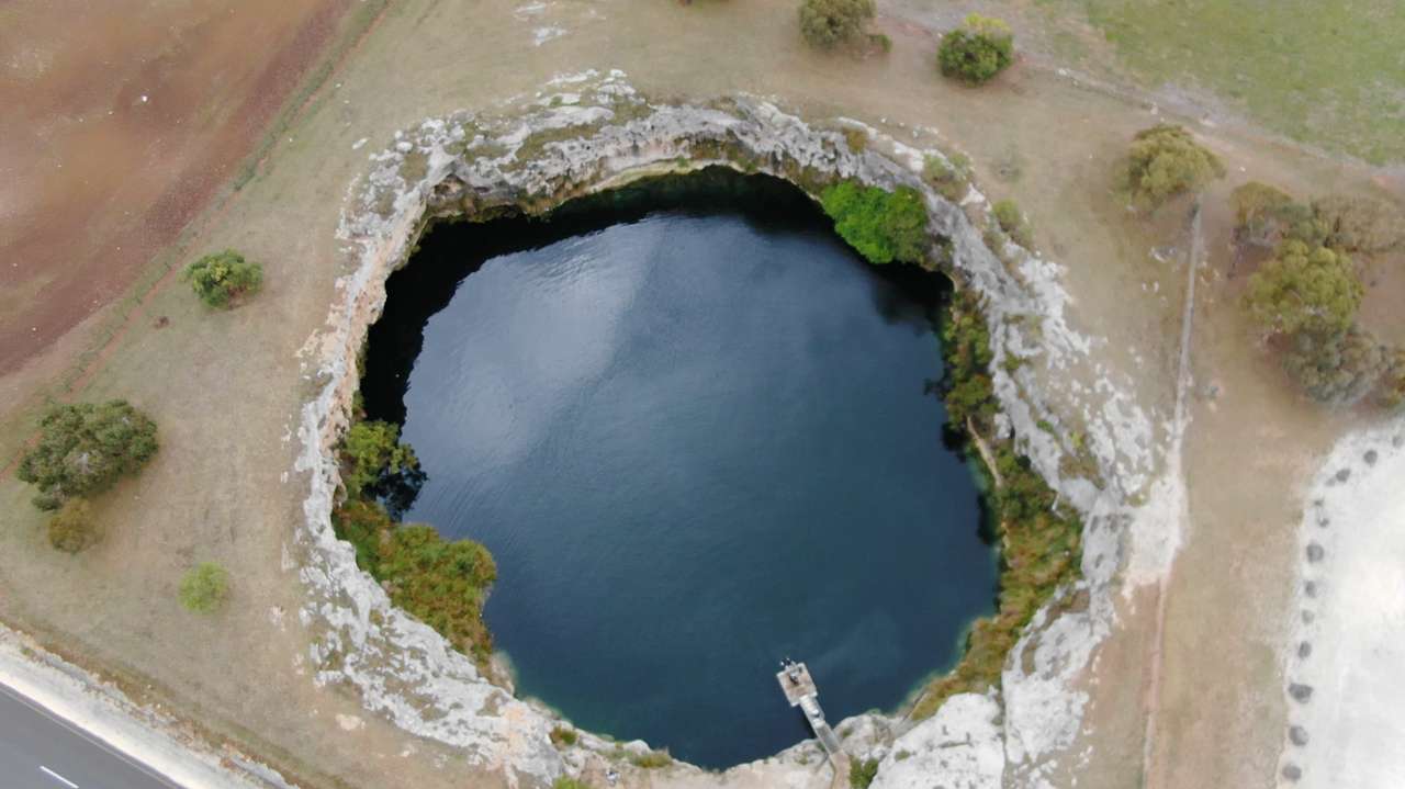 Little blue lake