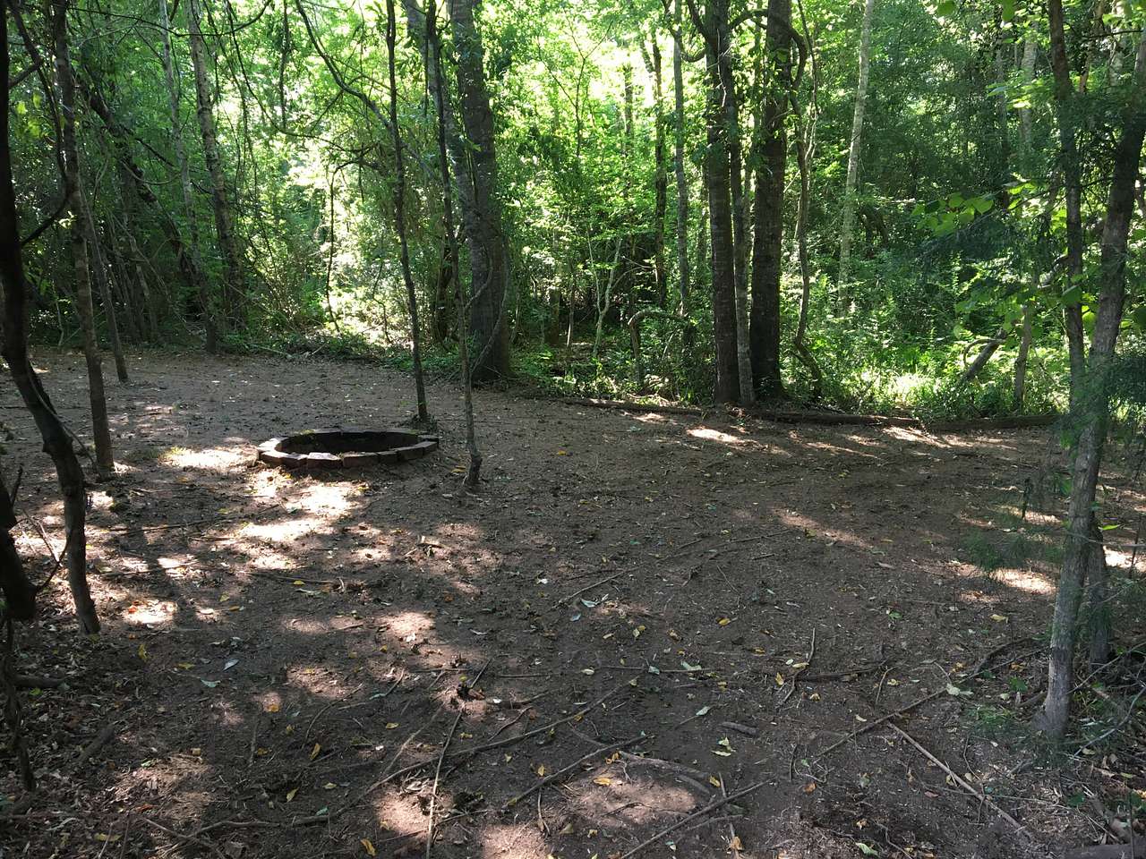 Site 2: Easy access with super short walk in. Park within yards of your campsite. Path to creek.
