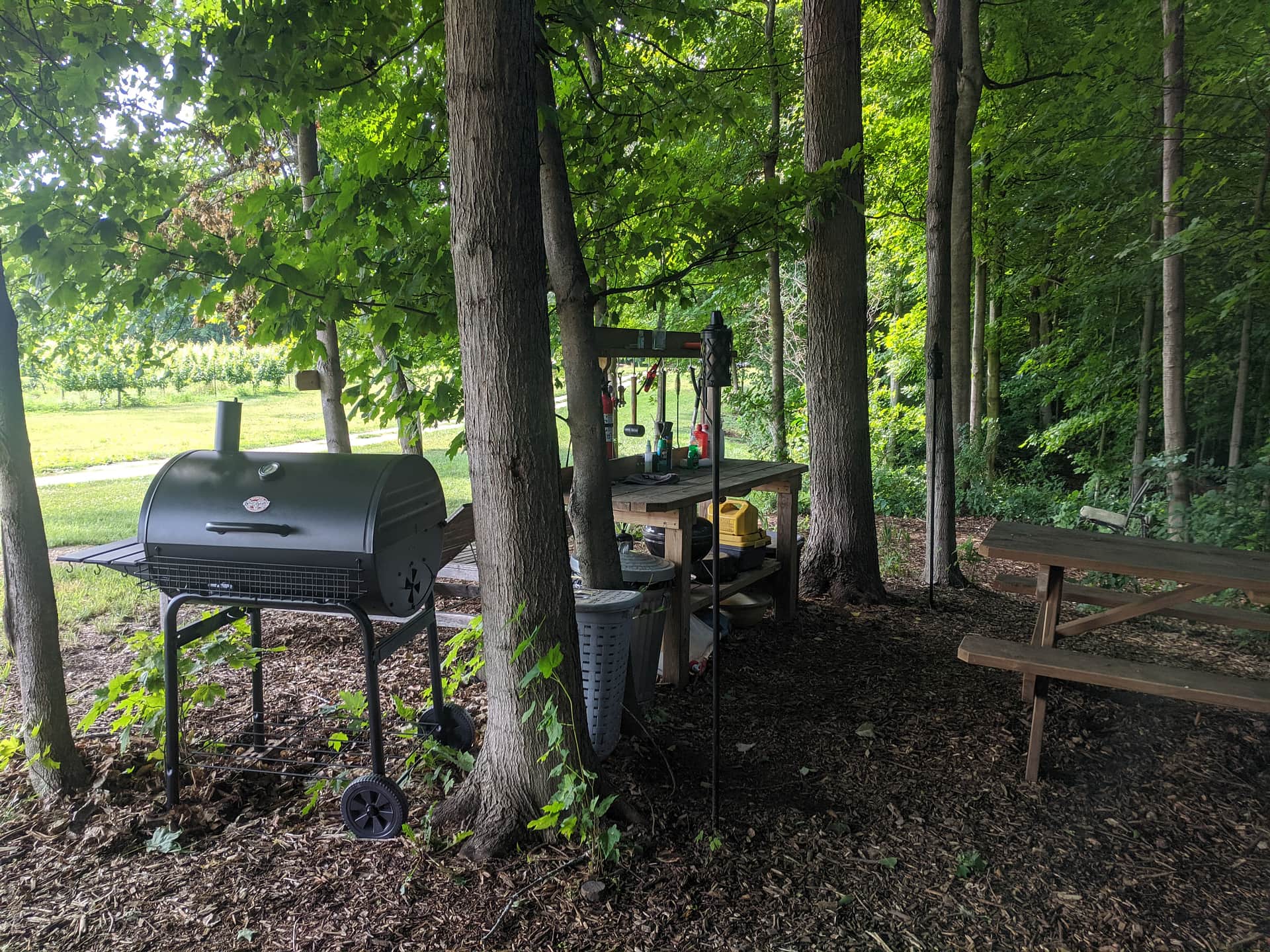 2021 - Upgraded the grill to a new Smoker Grill this spring !!!!