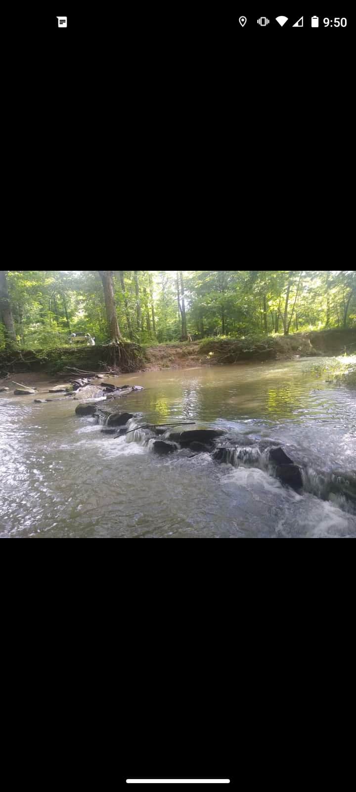 Great way to entertain kids with dam building next to the camp site during warmer months.
