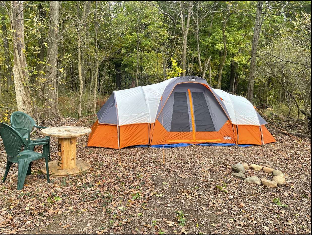 This 11 man tent is available to rent