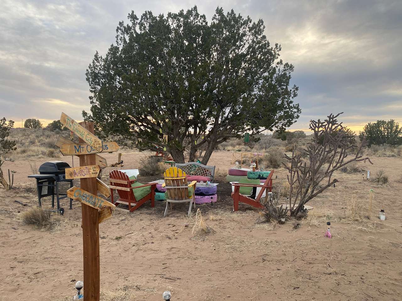 Outside gathering area