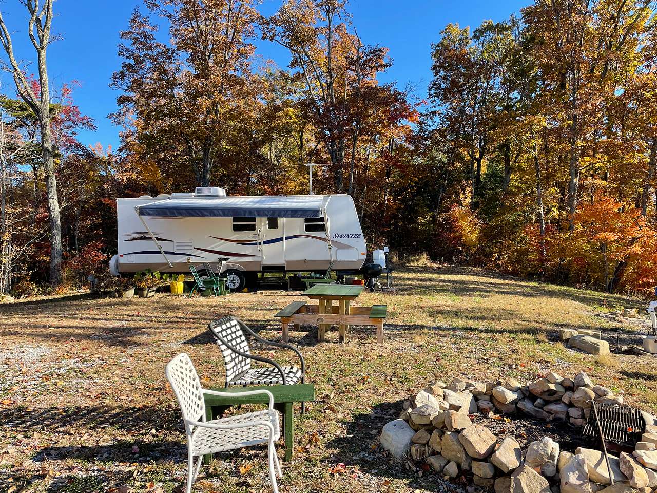 Camper with majestic Bluff View