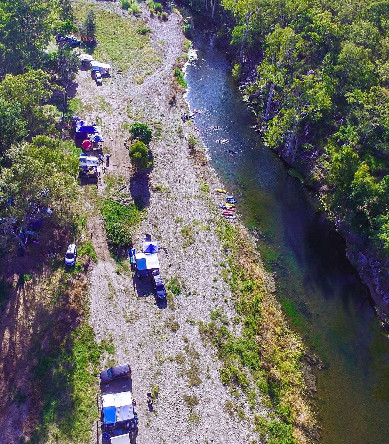 Creek and Antique Camping