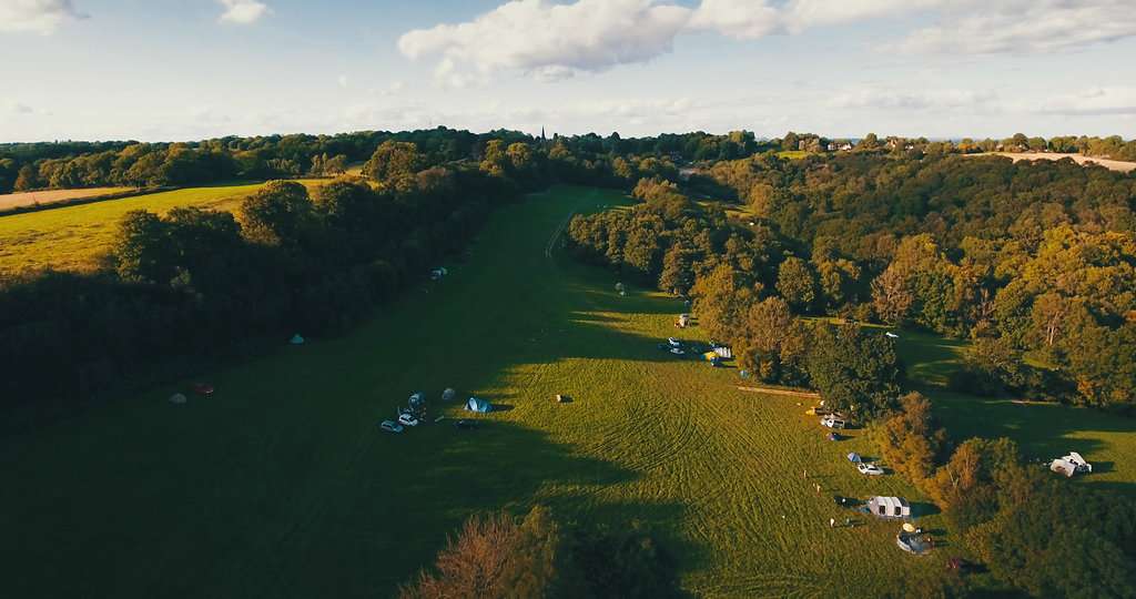 The Campsite from above