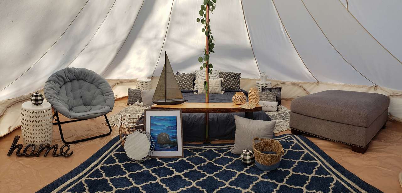 Inside the Matanuska Tent