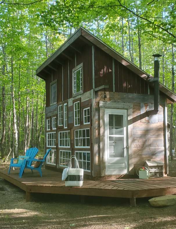 New deck in 2022 and inviting Adirondack chairs make for a pleasant stay.