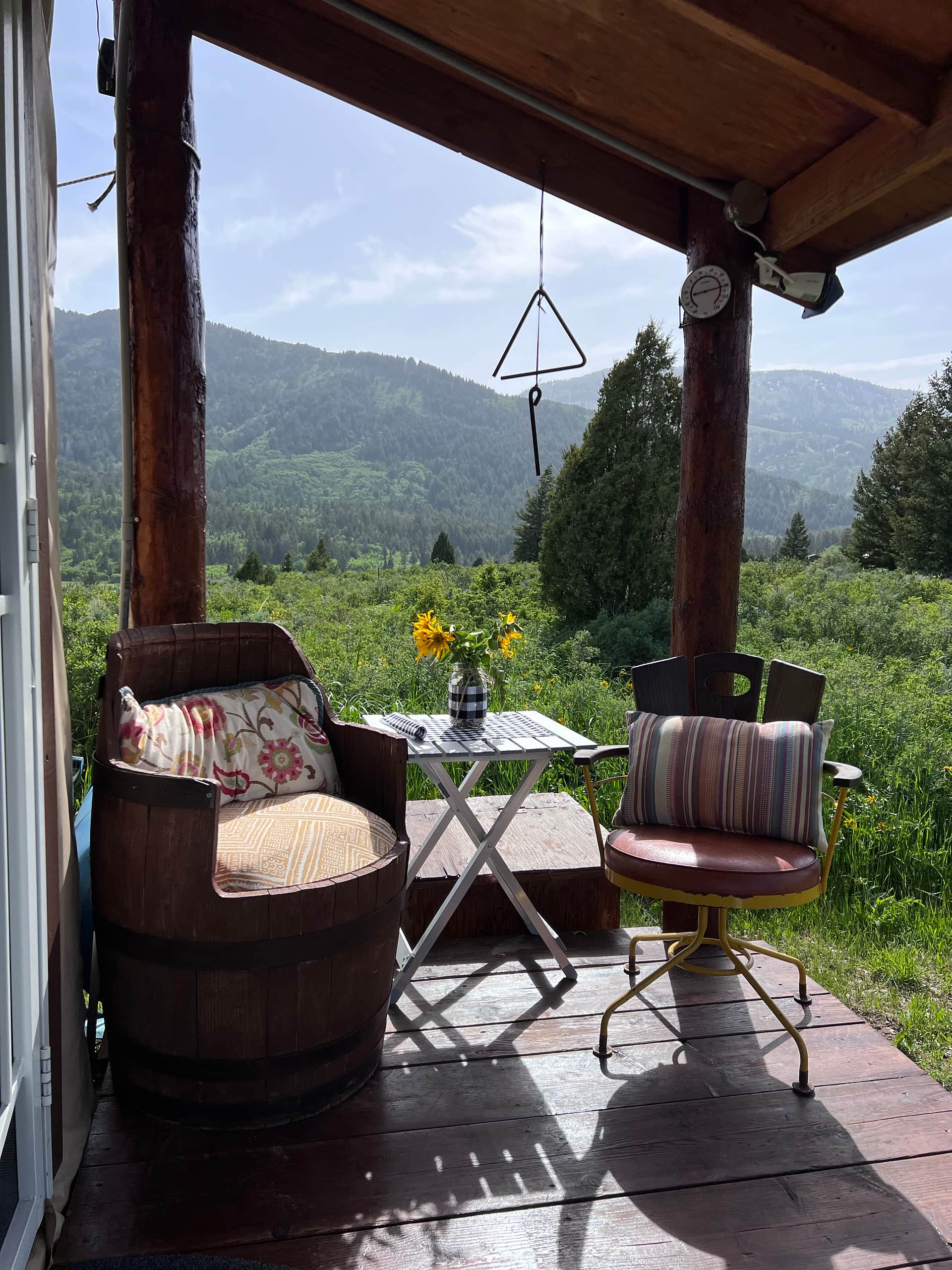Songbirds and morning coffee 