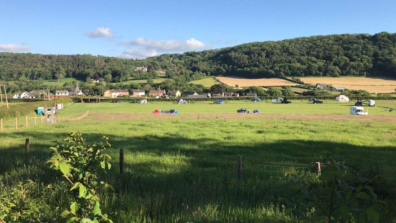 Overview of camping area