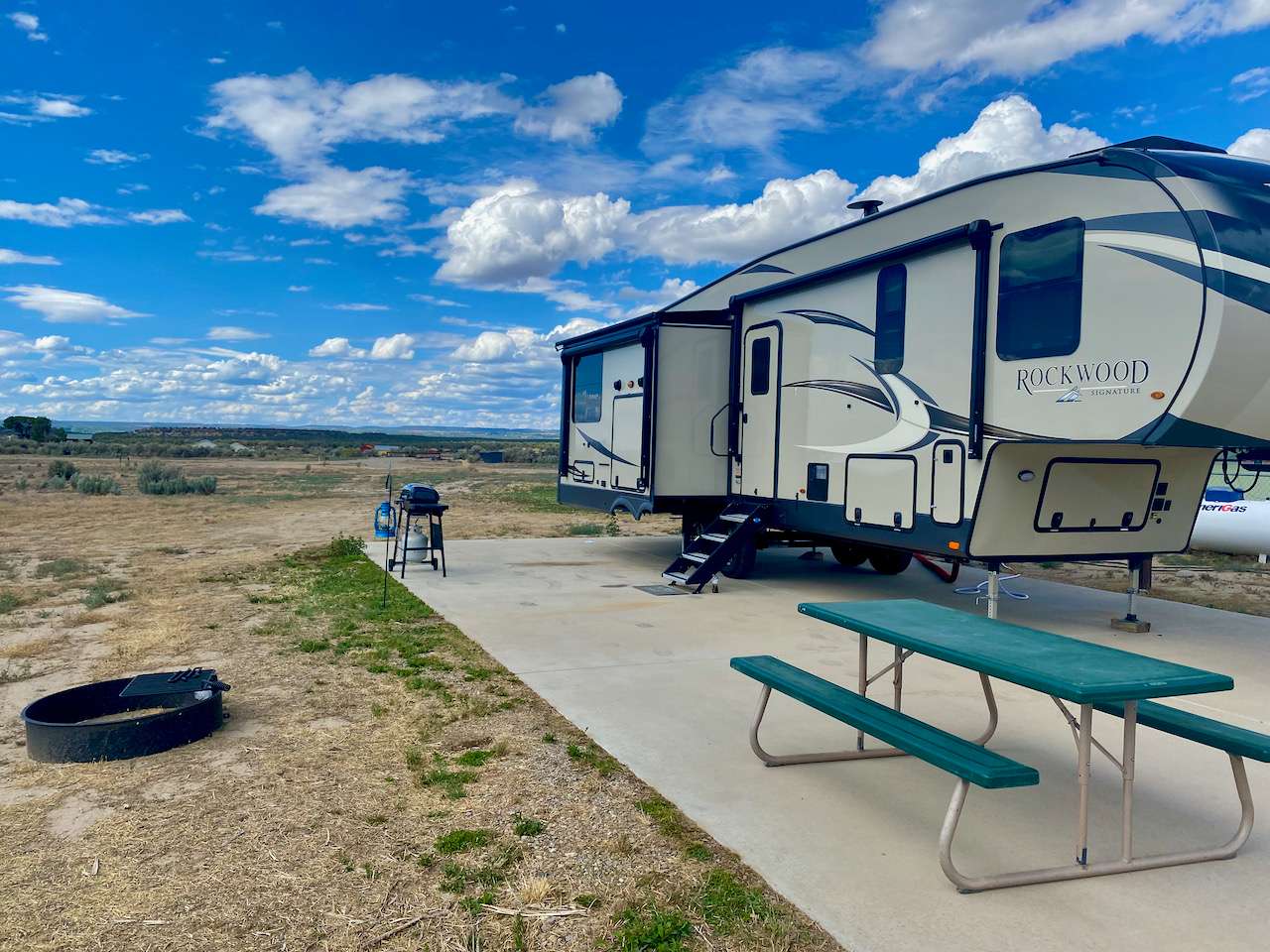 A double wide pad with 360 deg views. Mountains & Mesas. 