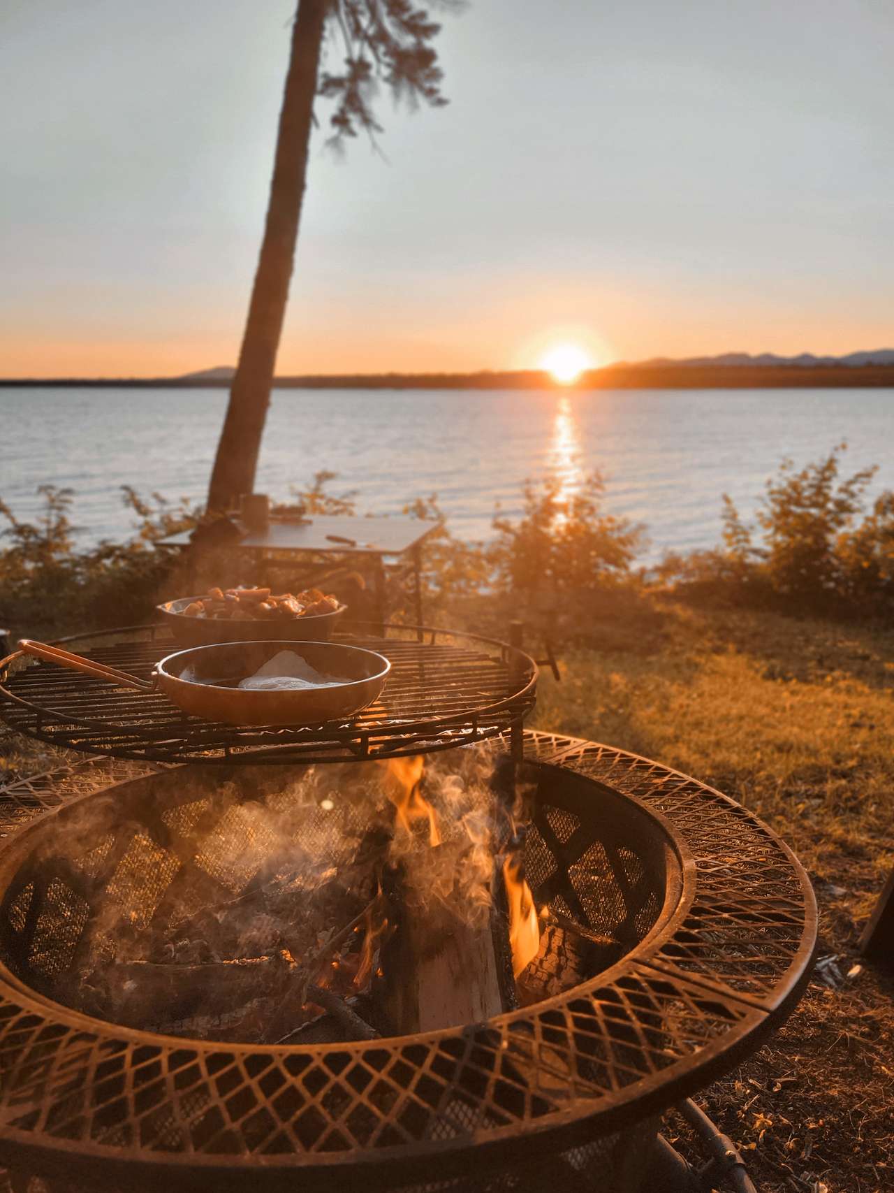 A peaceful morning breakfast