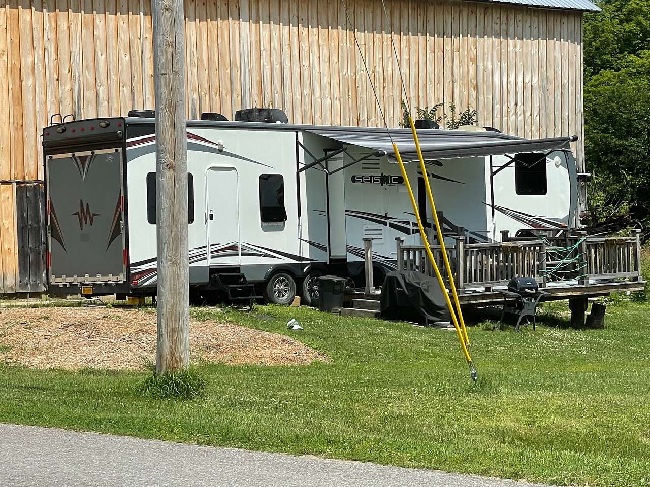 Cozy country camping