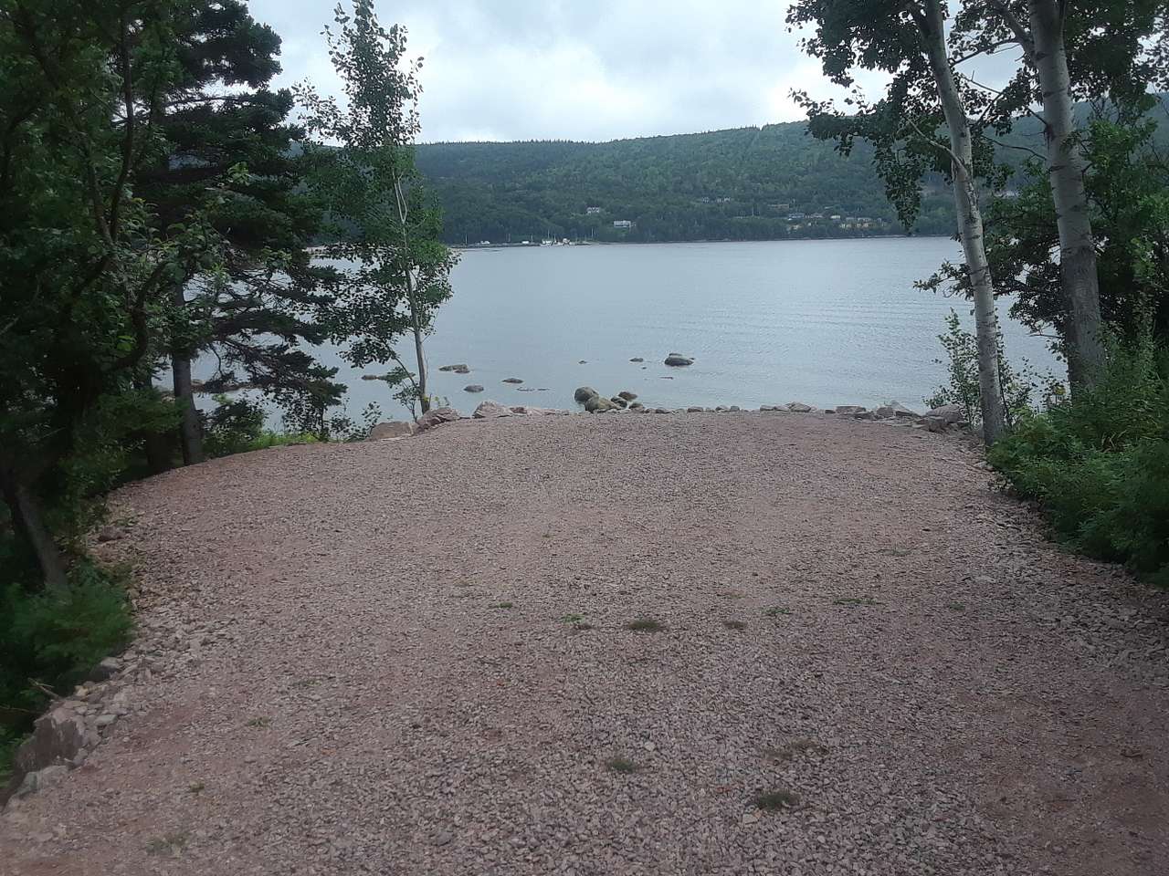 Landing is 25 feet deep to bank, 30 feet wide.
