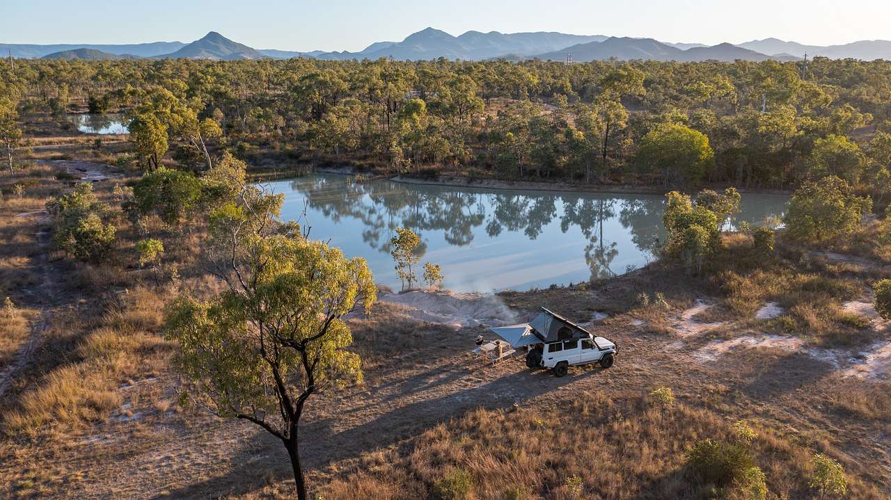 Country Camping Dam Site Black Rive