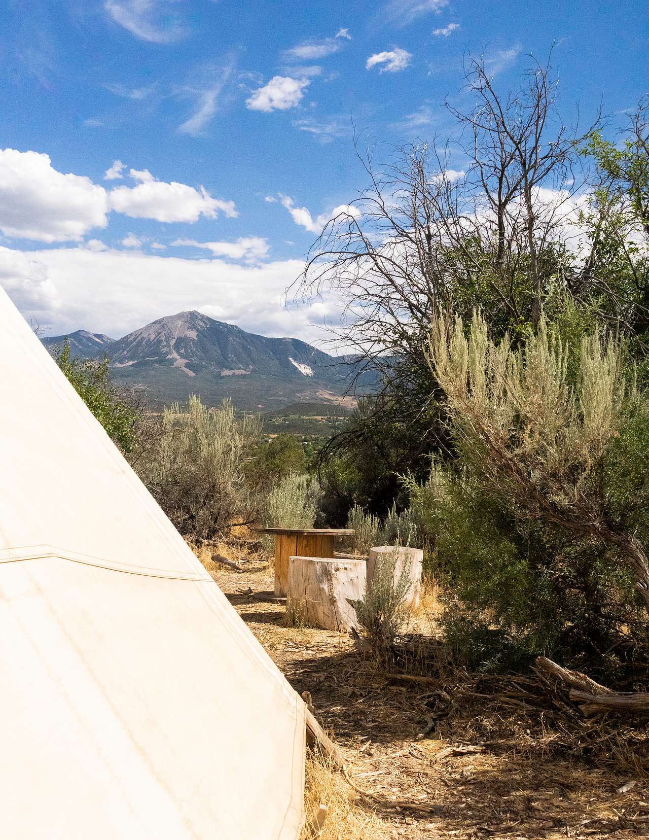 View from the Tipi site