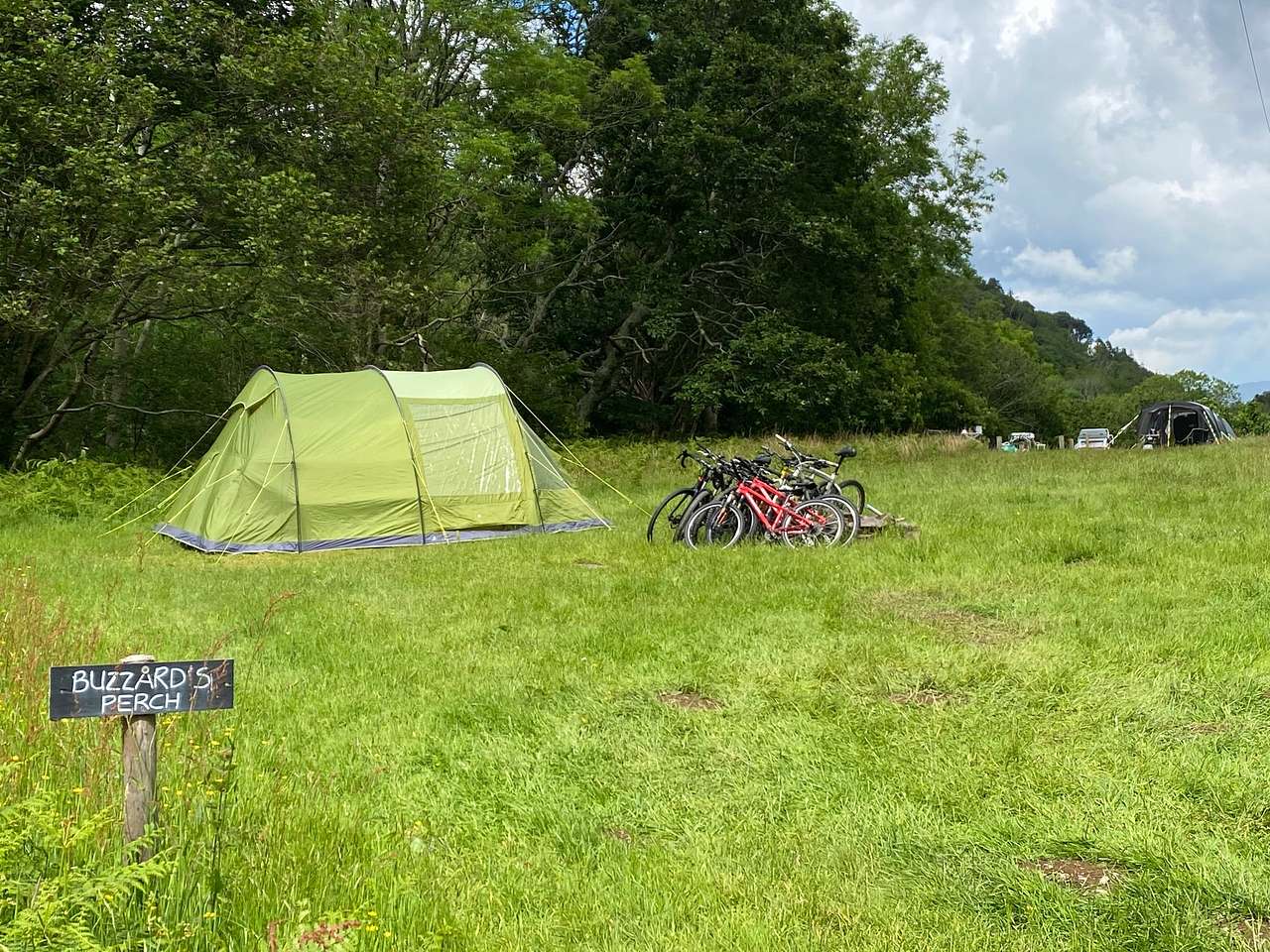 Two secluded pitches in one field