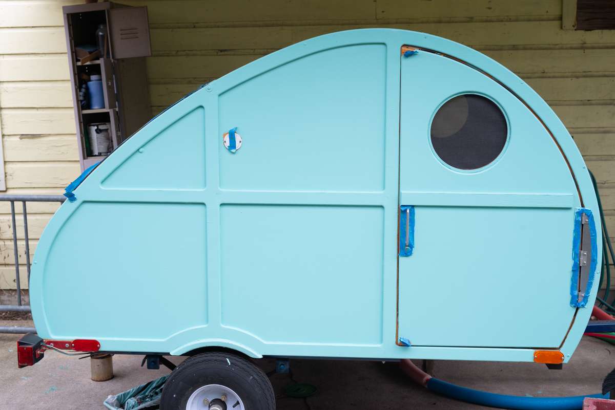 I just painted her! excuse the painters tape! 