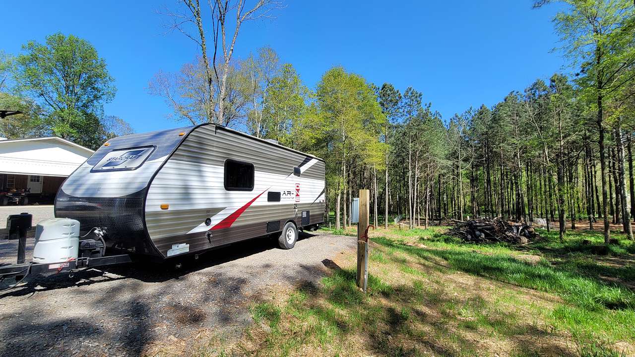 Camping in the woods in Ocoee