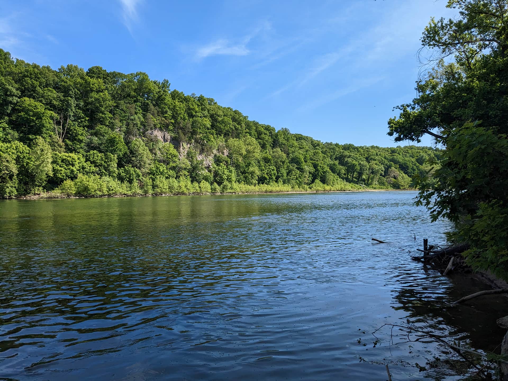 The river was great for kayaking and paddle boarding!
