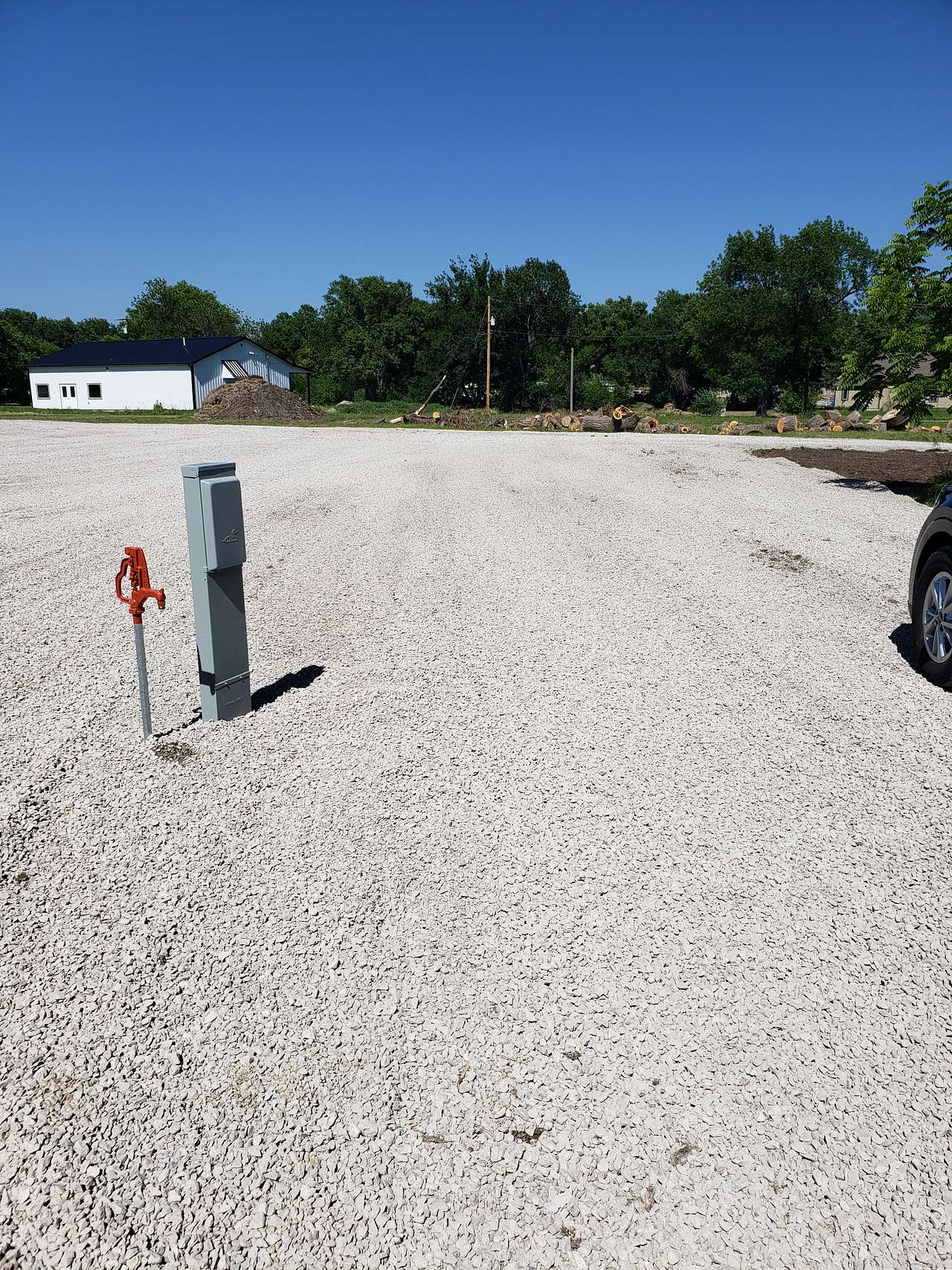 First site from southwest corner.