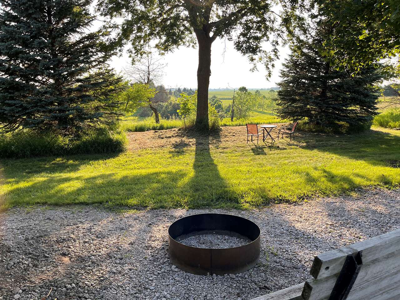 The view from your camper, overlooking the beautiful Four Mile Creek valley.