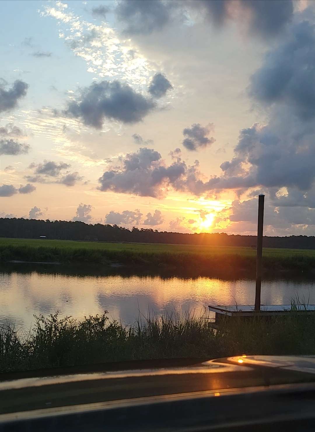 Sunrise view from site