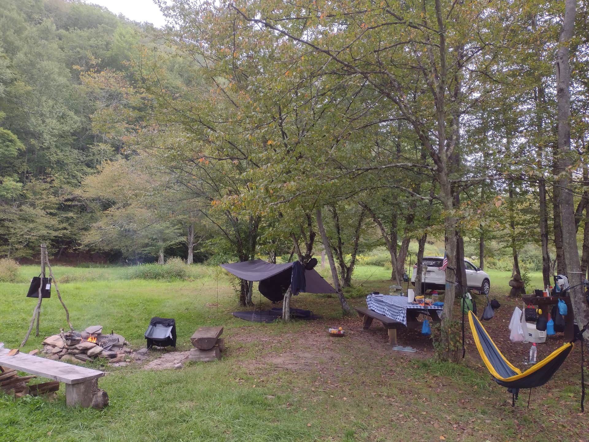 What a great campsite and this is just the part where we set up