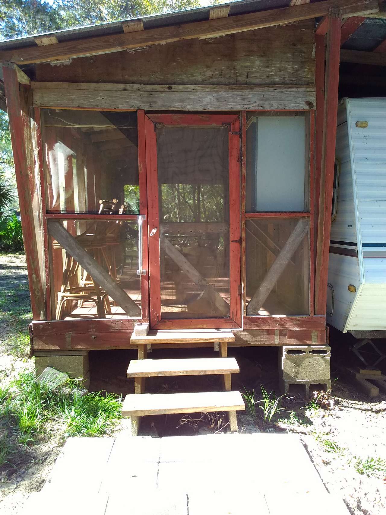 50 + year old screened in porch