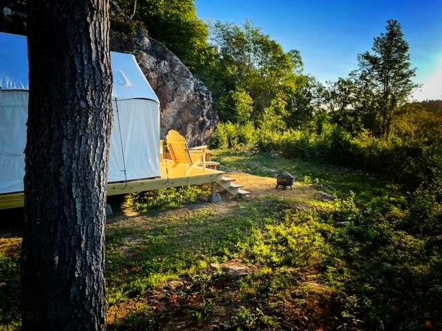 Glamping on the farm