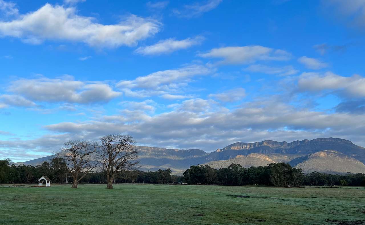 Stunning panoramic views of the mountains from the campsite!