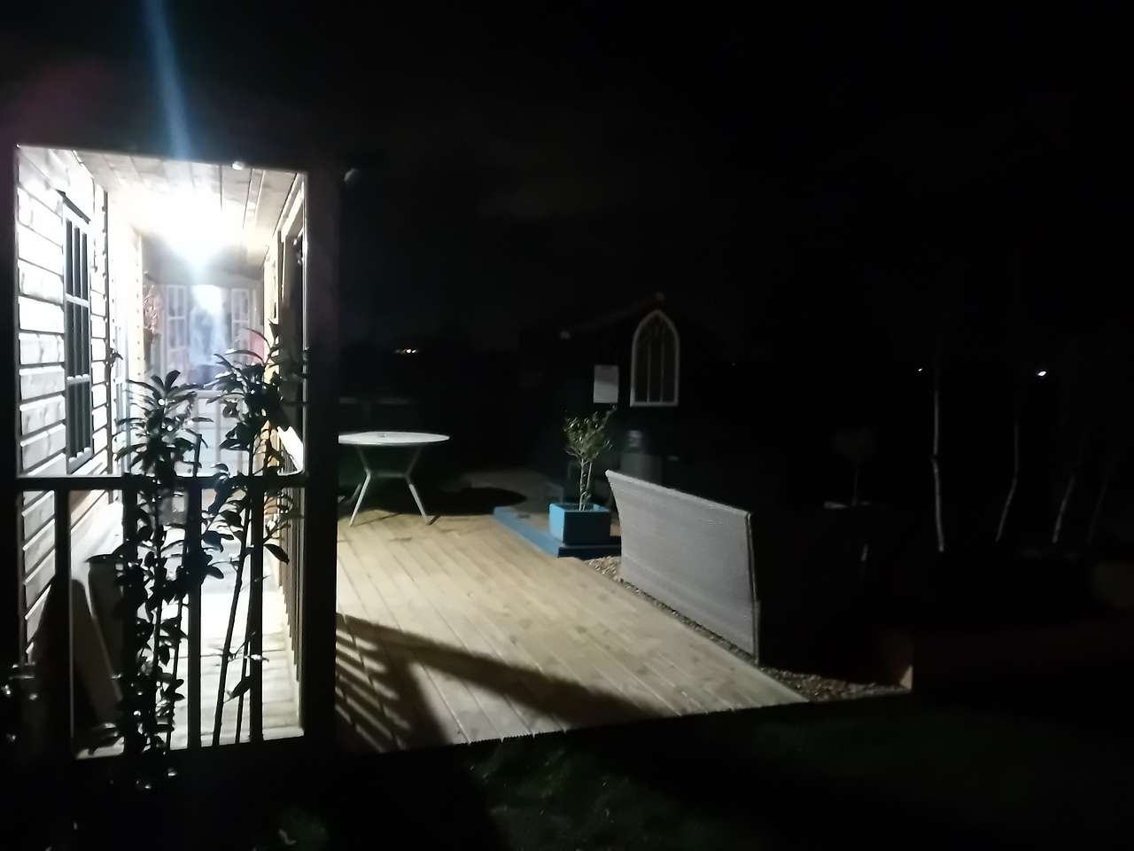 Outside looking in. 