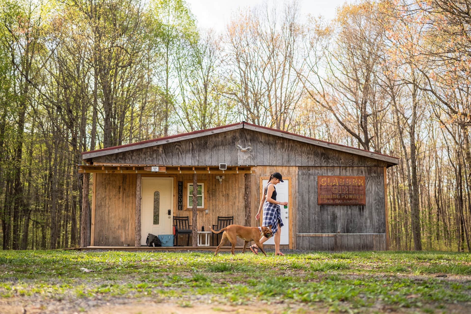 Front of the cabin.