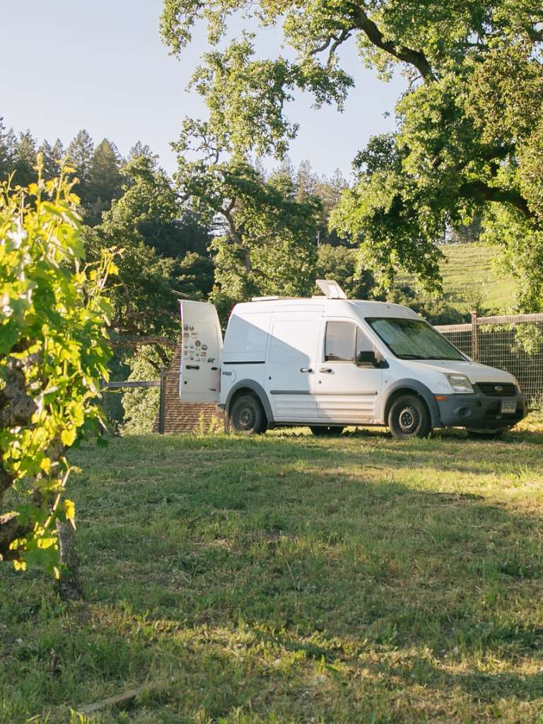 Winery camping