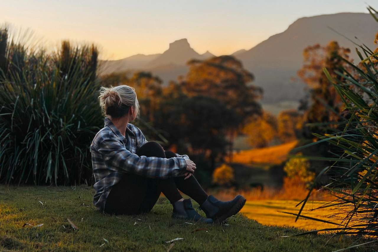 The view of the mountain is breathtaking 🌅⛰️🌿