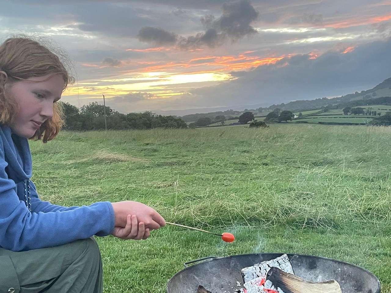 Red Sky at Night Campsite