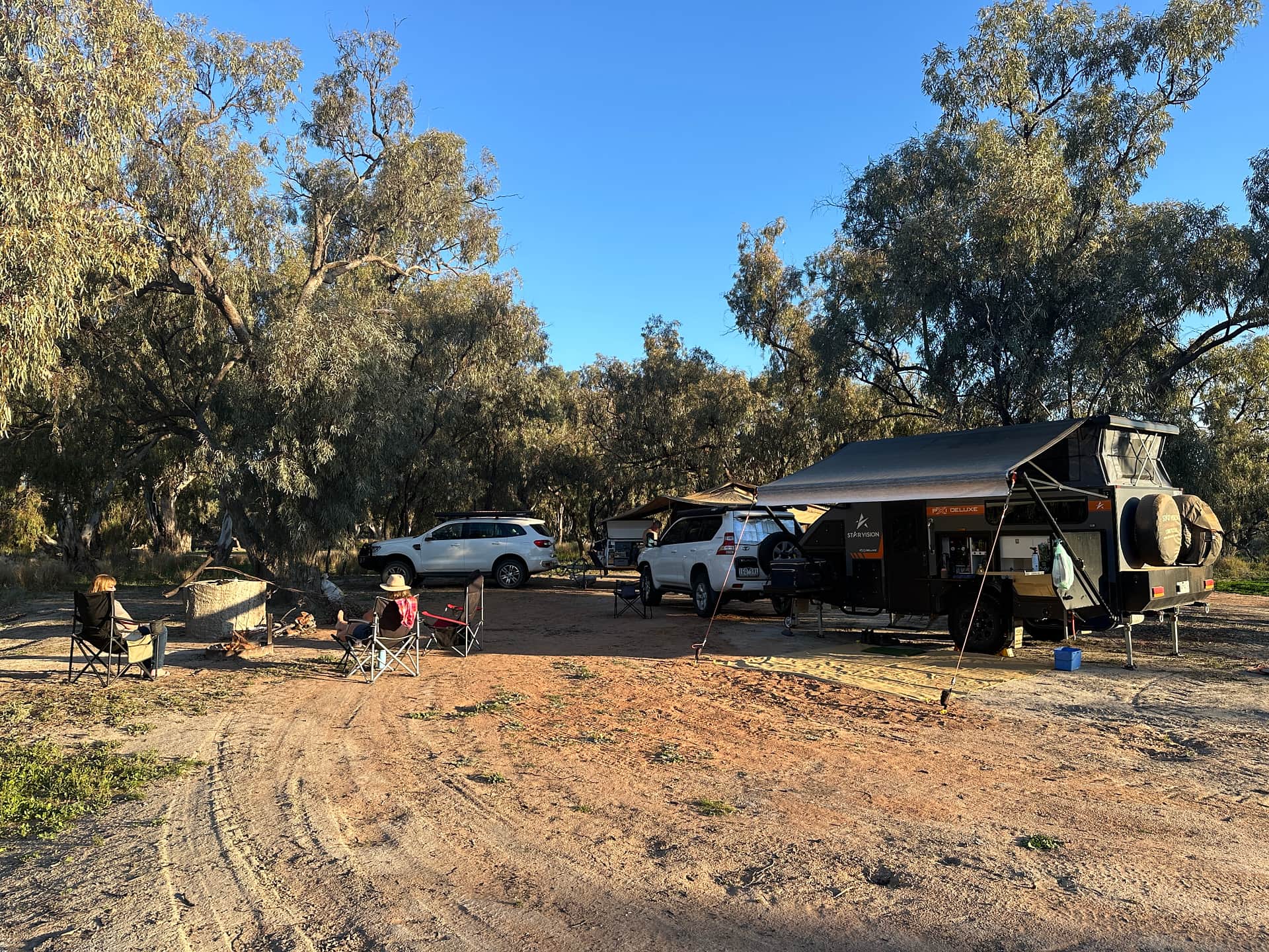 Lots of space to set up. 