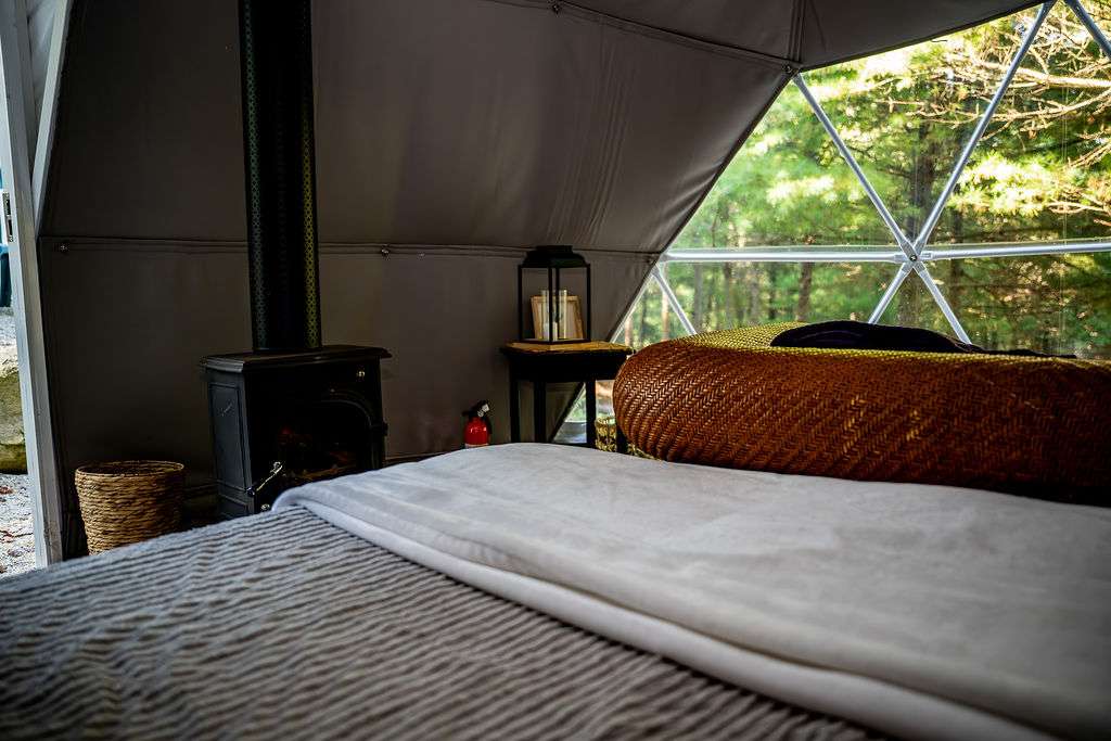 Glamping with the Wild Horses