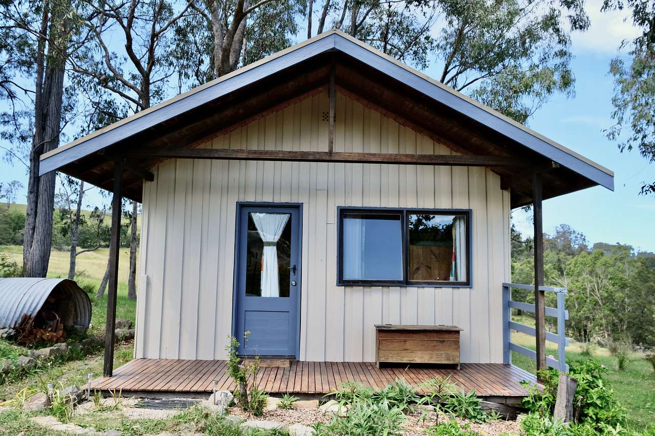 front of wilderness cabin 2