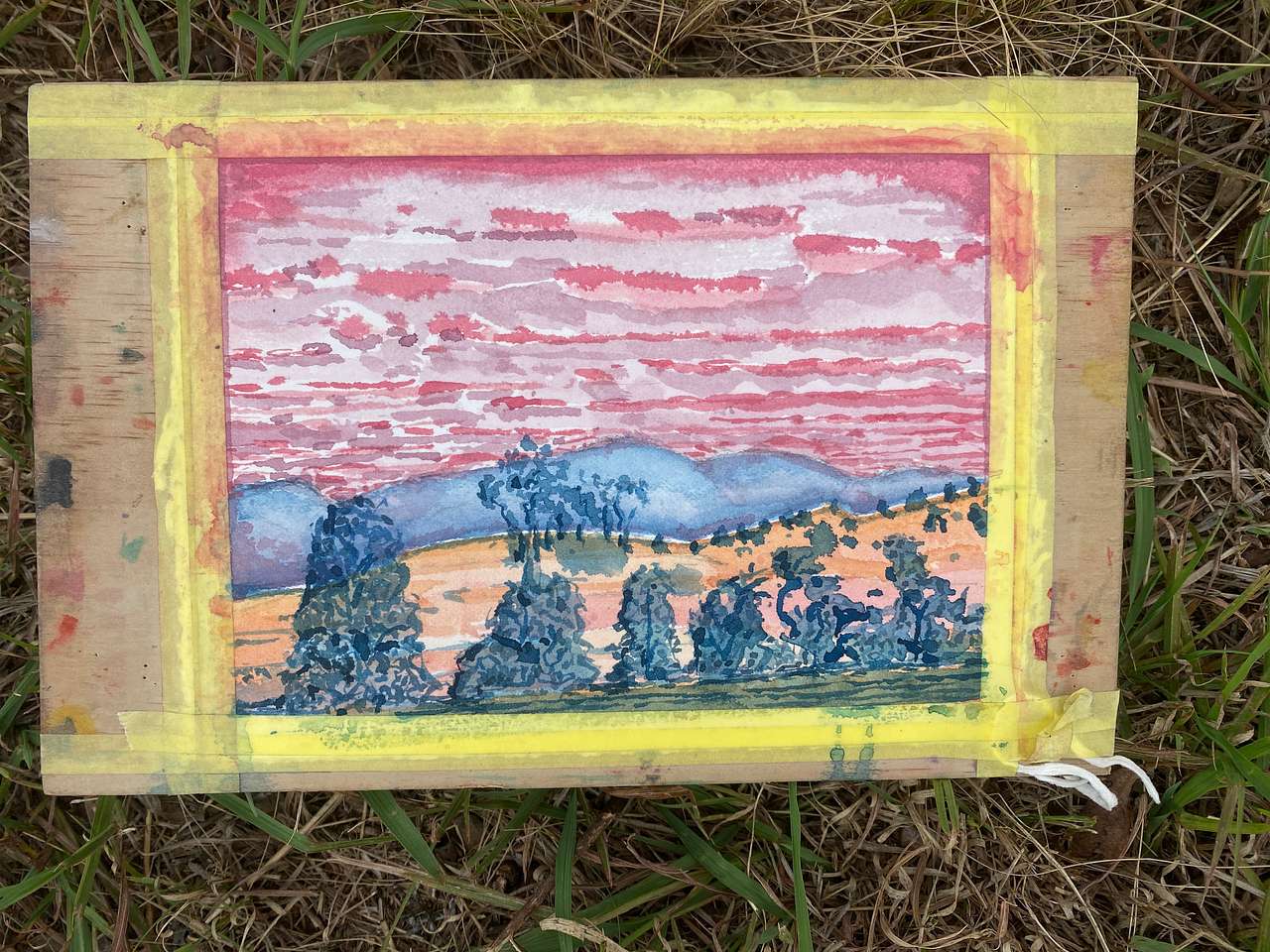 Painted at the campground.